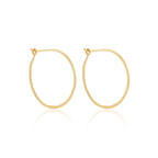Dainty Thin Textured Hoop Earrings - La Vitá Jewels