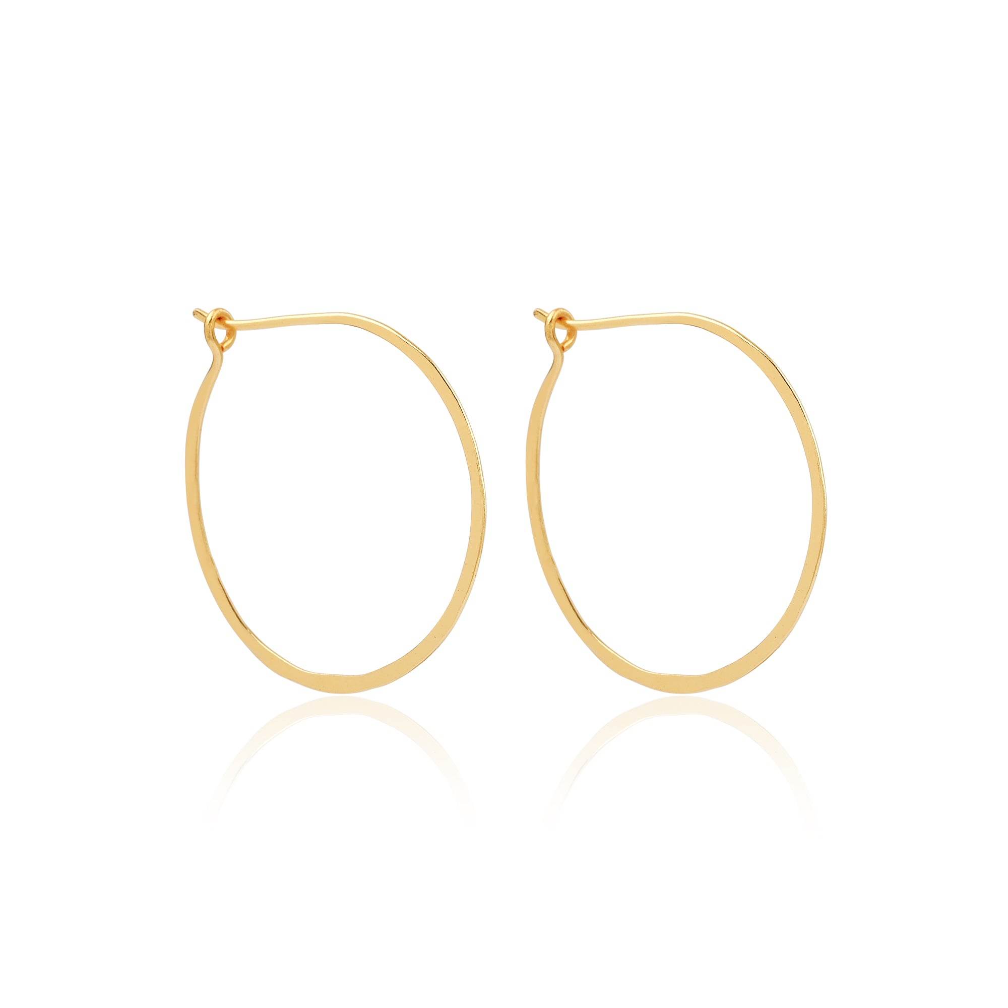 Dainty Thin Textured Hoop Earrings - La Vitá Jewels