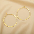 Dainty Thin Textured Hoop Earrings - La Vitá Jewels