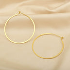 Dainty Thin Textured Hoop Earrings - La Vitá Jewels