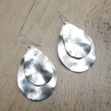 Handmade Hammered Dangle Earrings