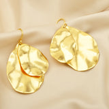 Double Leaf Dangle Earrings
