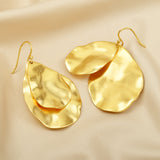Double Leaf Dangle Earrings