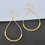 Metal Beads Dangle Earrings