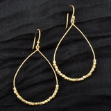 Metal Beads Dangle Earrings