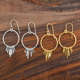 Handmade Fringe Dangle Earrings