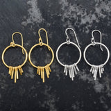 Handmade Fringe Dangle Earrings