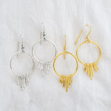 Handmade Fringe Dangle Earrings