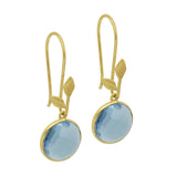 Blue topaz dangle Earrings