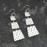 Gold Silver Plated Metal Dangle Earrings