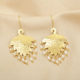 Pearl Fringe Dangle Earrings