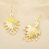 Pearl Fringe Dangle Earrings