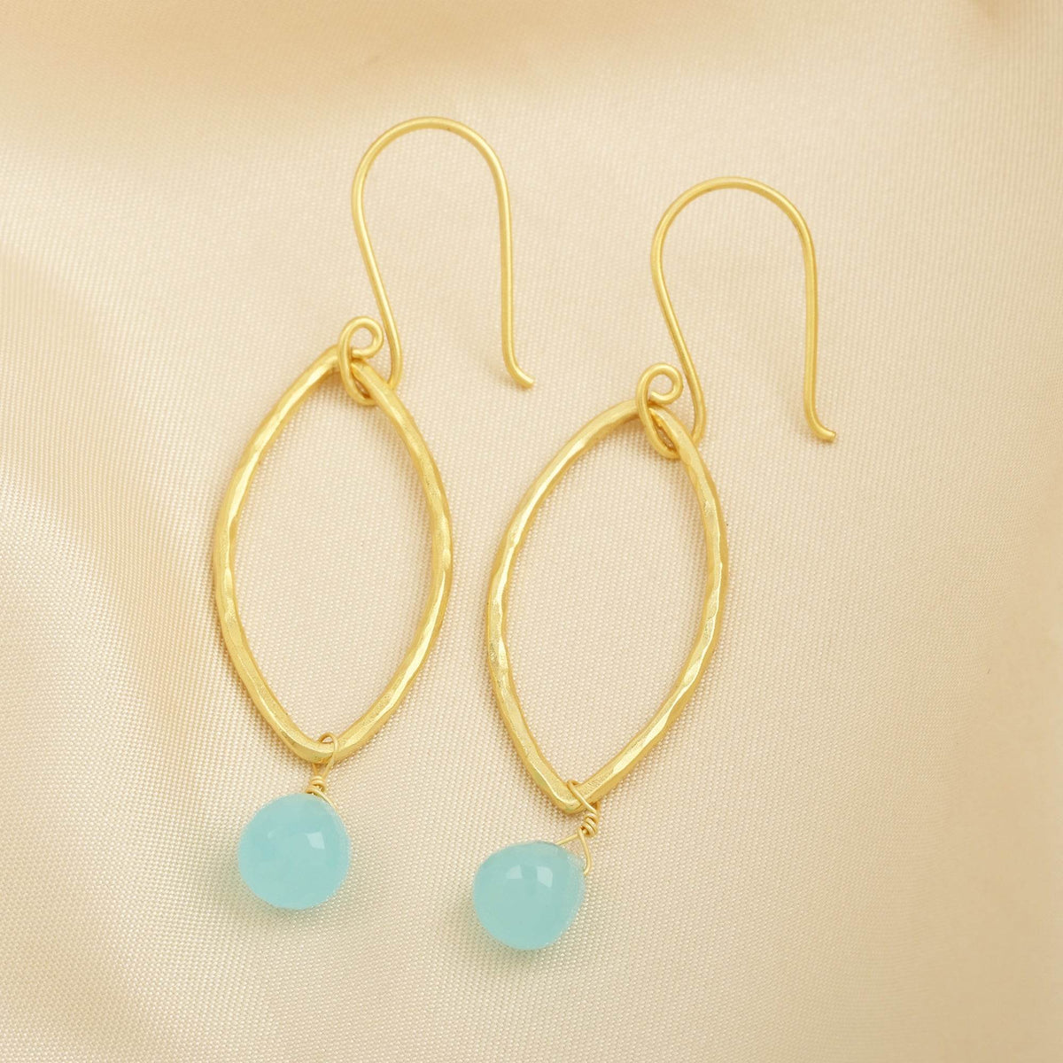 Coastal Charm Aqua Earrings - La Vitá Jewels