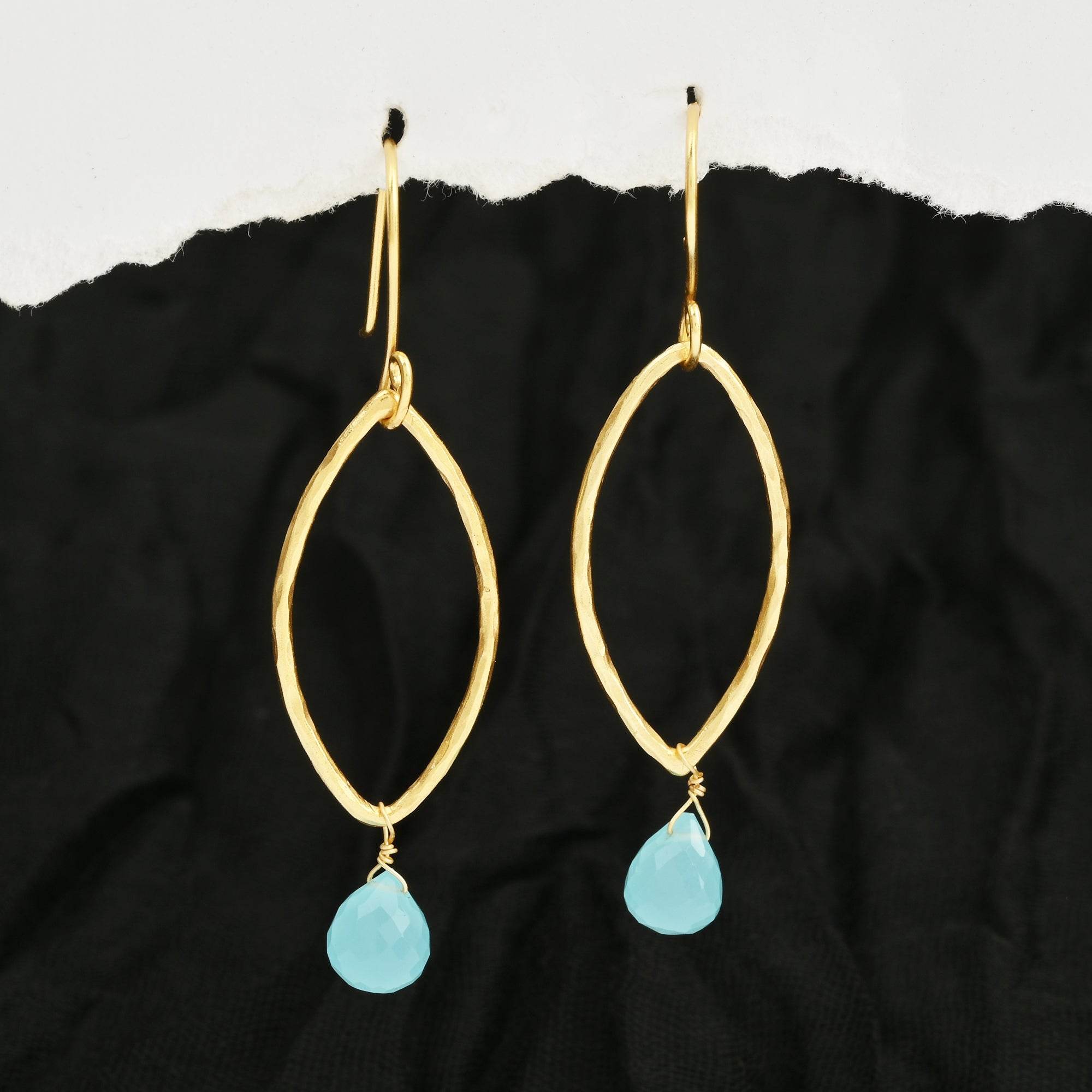 Coastal Charm Aqua Earrings - La Vitá Jewels