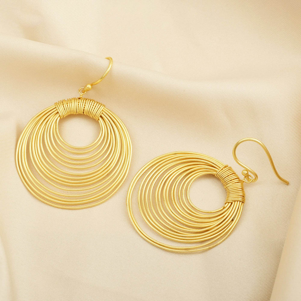 Wire Wrap Dangle Earrings - La Vitá Jewels