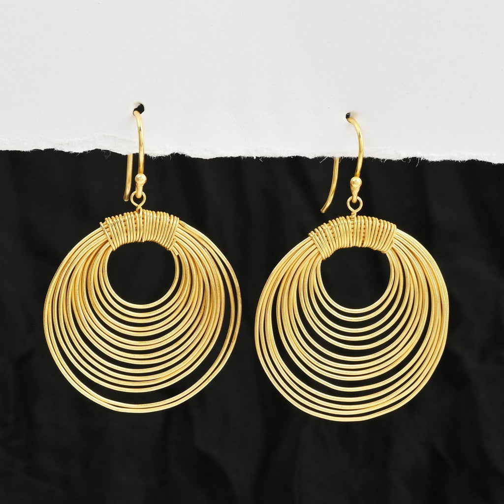 Wire Wrap Dangle Earrings - La Vitá Jewels