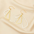 Two Tone Dangle Earrings - La Vitá Jewels