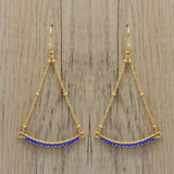 Blue Sapphire Dangle Earrings