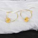 Handmade Hoop Earrings Women Accessory