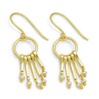 Fresh Water Pearls Fringe Dangle Earrings - La Vitá Jewels