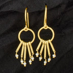 Fresh Water Pearls Fringe Dangle Earrings - La Vitá Jewels