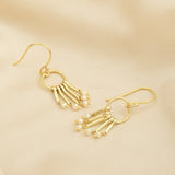 Fresh Water Pearls Fringe Dangle Earrings