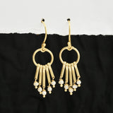 Fresh Water Pearls Fringe Dangle Earrings