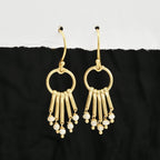 Fresh Water Pearls Fringe Dangle Earrings - La Vitá Jewels