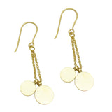 Handmade Round Disc Earrings