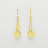 Handmade Round Disc Earrings