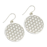 Gold Silver Plated Round Dangle Earrings