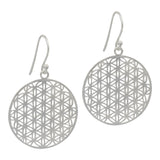 Gold Silver Plated Round Dangle Earrings