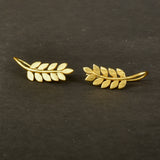 Leaf Metal Dangle Earrings