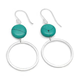 925 Silver Turquoise Dangle Earrings