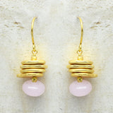 925 Sterling Silver  Rose Quartz  Dangle Earrings Custom Order