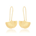 Gingko Leaf Hook Earrings