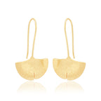 Gingko Leaf Hook Earrings
