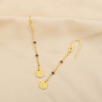 Smoky Beads Texture Dangle Earrings - La Vitá Jewels