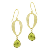 Green Tourmaline  Dangle Earrings