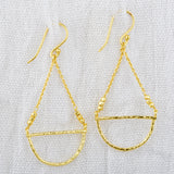 Fan shape Dangle Earrings