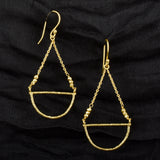 Fan shape Dangle Earrings