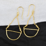 Fan shape Dangle Earrings