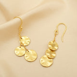 Textured Disc Earrings