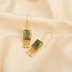 Sterling Silver Ghungroo Vasonite Earrings - La Vitá Jewels