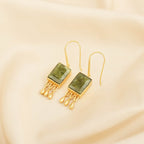 Sterling Silver Ghungroo Vasonite Earrings - La Vitá Jewels