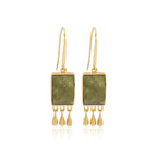 Sterling Silver Ghungroo Vasonite Earrings - La Vitá Jewels