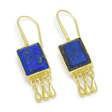 Vessonite Lapis Lazuli Peridot Labradorite  Dangle Earrings