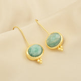 Amazonite Dangle Earrings