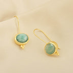 Amazonite Vintage Vibes Earrings - La Vitá Jewels