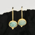 Amazonite Vintage Vibes Earrings - La Vitá Jewels